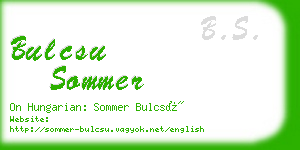 bulcsu sommer business card